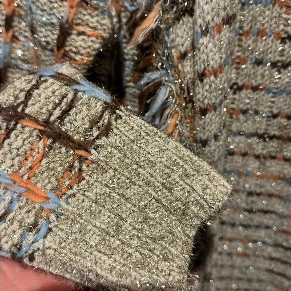 L'ATISTE Multicolor Textured Cardigan - Picture 4 of 7